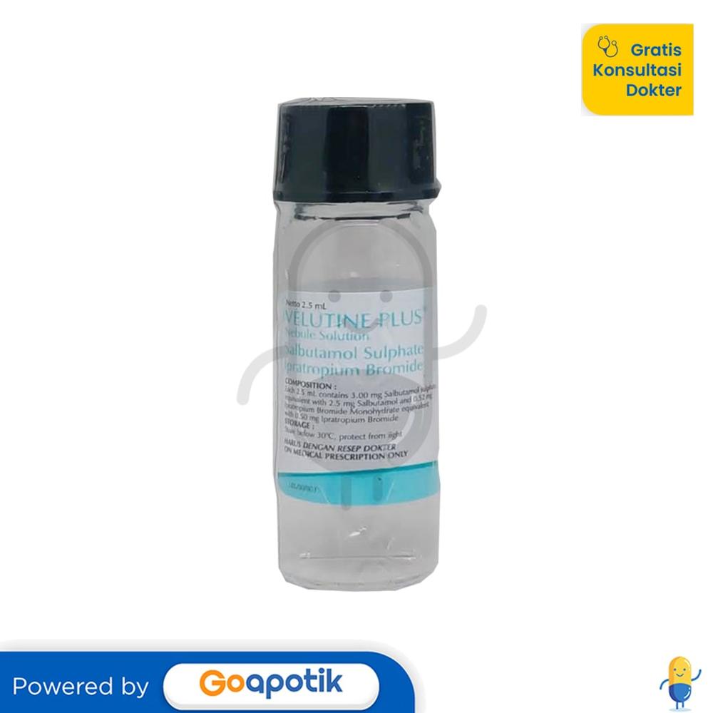VELUTINE PLUS CAIRAN INHALASI 2.5 ML VIAL