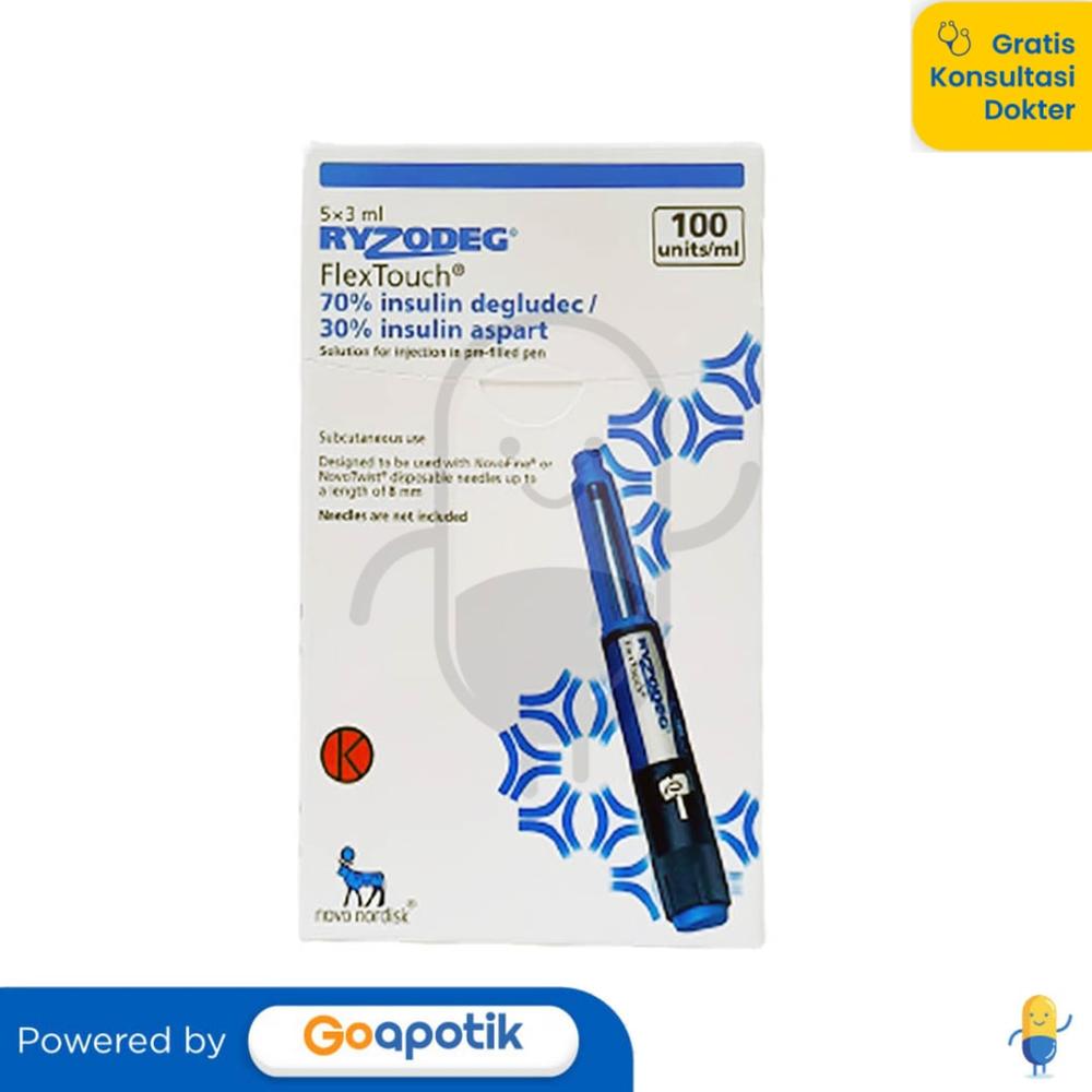 RYZODEG FLEX TOUCH 100 IU/ML INSULIN 3 ML BOX 5 PREFILLED PEN