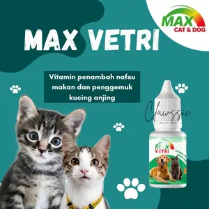 MAX VETRI Multivitamin Penambah Nafsu Makan Penggemuk Kucing
