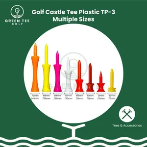 Golf Tee Plastic Tee Driver Eceran Driver Tee Pendek Panjang TP-3