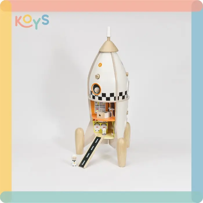 Pretend Play Rocket | wooden toy mainan anak kayu roket | miniatur DIY 3