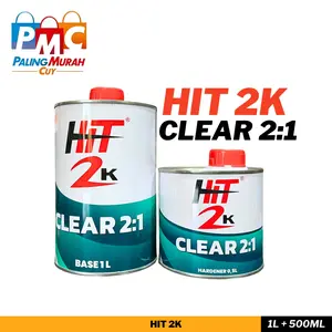 Clear Coat TANURI HIT 2K PU 2 : 1 / Base 1 Liter + 500mL Hardener