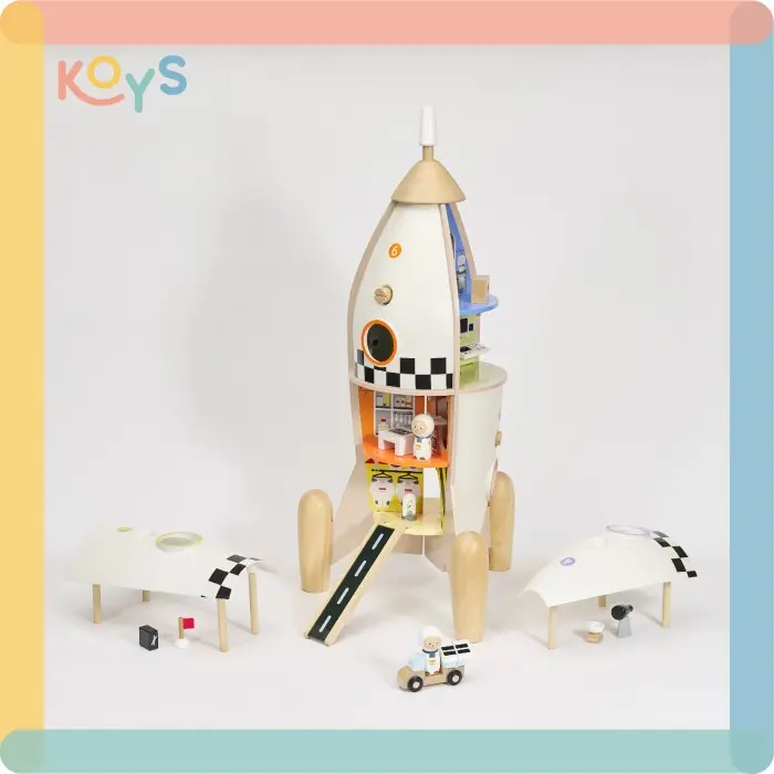 Pretend Play Rocket | wooden toy mainan anak kayu roket | miniatur DIY 2