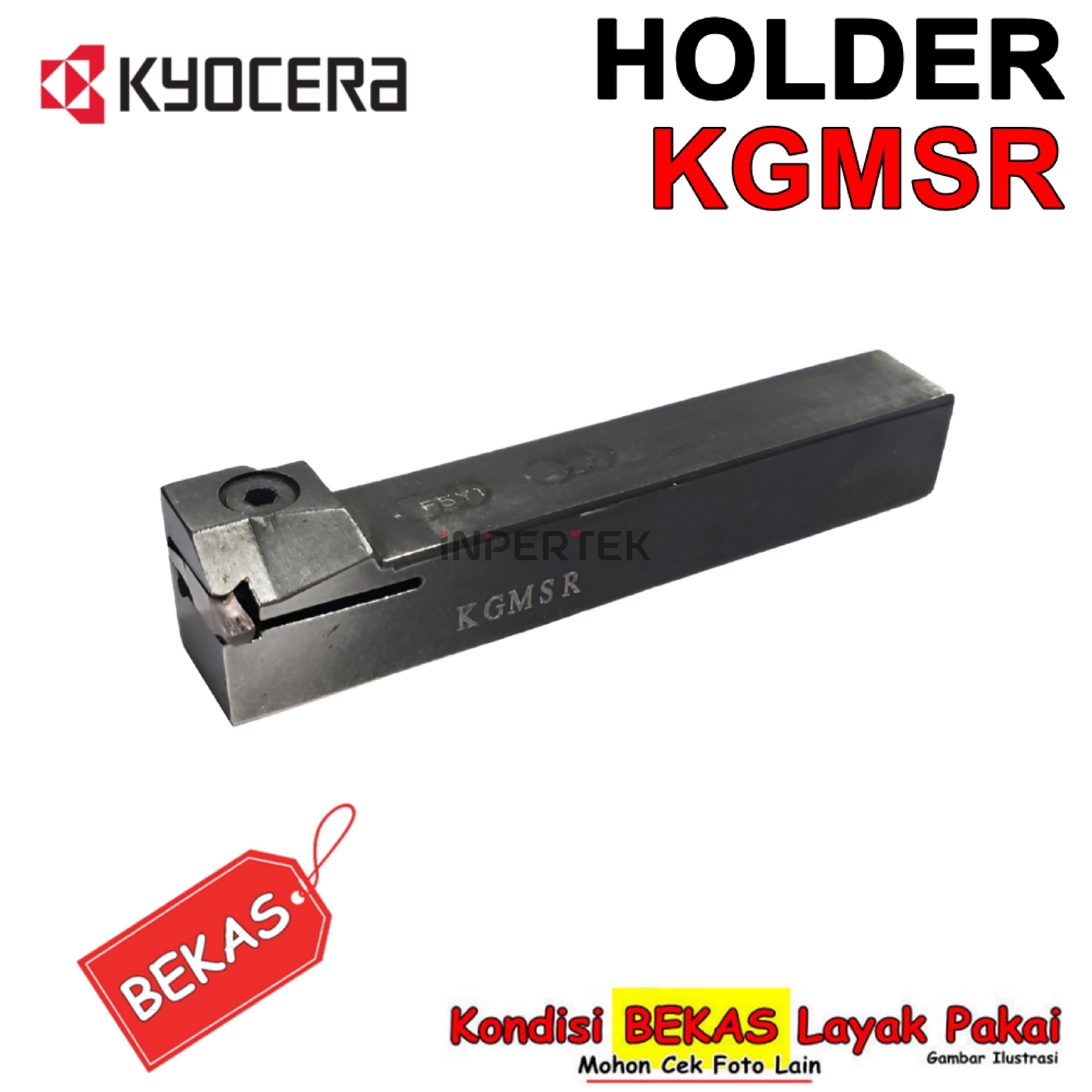 KGMSR 1616 3 Holder Cutting 3 Insert Grooving GMM 3 Pahat Bubut Potong 3mm — foto asli 1