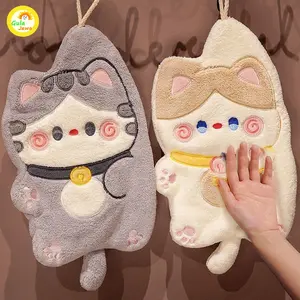 Lap Tangan Cute Cartoon Bulu Tebal Premium / Tebal Menyerap Air Kain Lap Handuk Hand Towel