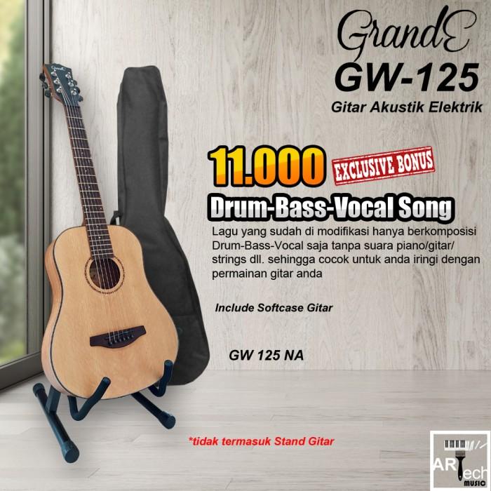 Gambar Grande GW 125 / GW125 Gitar Akustik String Size 3/4 Original dari Artech Music Kota Bekasi 4 Tokopedia