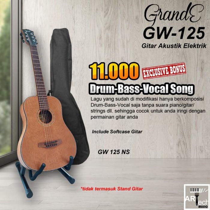 Gambar Grande GW 125 / GW125 Gitar Akustik String Size 3/4 Original dari Artech Music Kota Bekasi Tokopedia