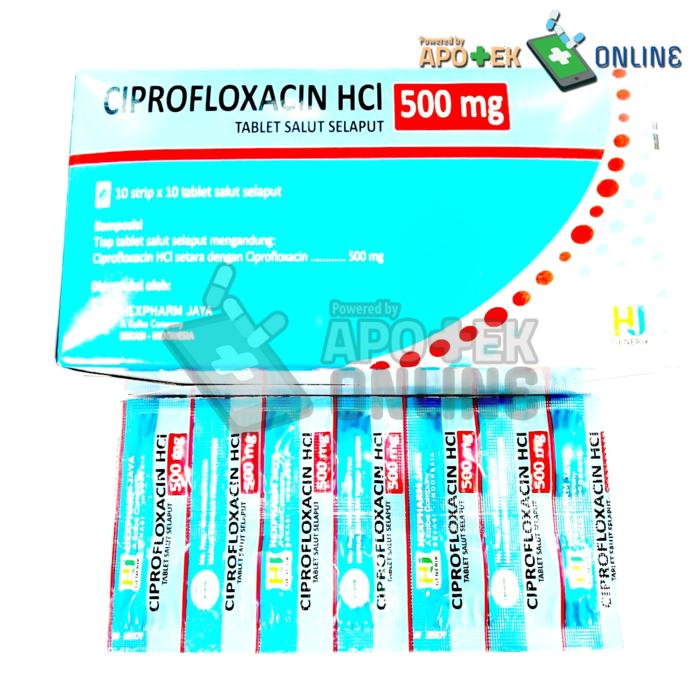 CIPROFLOXACIN 500 MG HEXAPHAMJAYA STRIP 10 TABLET