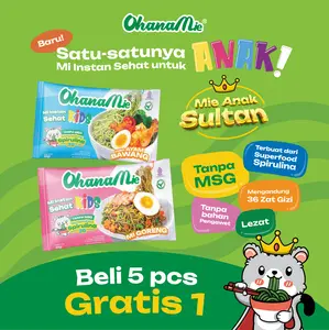 Mie Anak Sultan Spirulina Non MSG  Tanpa Pengawet Mix Varian Beli 5 Gratis 1 Mie