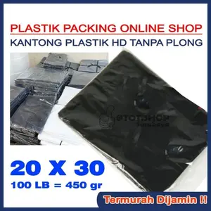 20 X 30 PLASTIK PACKING ONLINE SHOP KANTONG PLASTIK HD TANPA PLONG