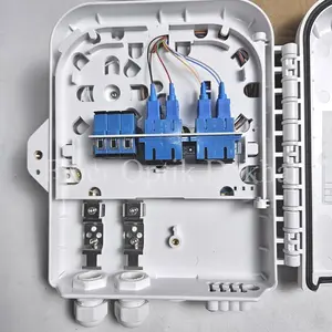 ODP 8 Core Lengkap Slot Rasio Lengkap LPC Splitter 1:8 SC UPC Putih