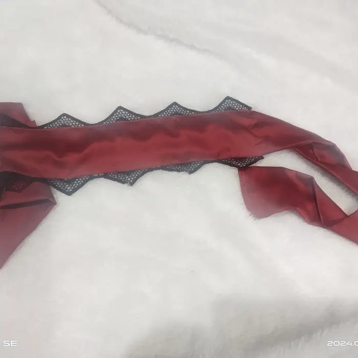 exotic luxury satin blindfold with lace tutup mata satin dengan renda 3