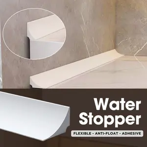Karet Penghalang Air Pintu Kamar Mandi Wastafel Silikon 1M 2M Barrier Water Stopper Sealing Strip