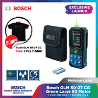 Gambar Meteran Laser Outdoor 50 Meter Bosch GLM 50-27 CG Bluetooth Measured On App Exclusive Launch dari Bosch Tools Authorized DNY Kota Surabaya 1 Tokopedia