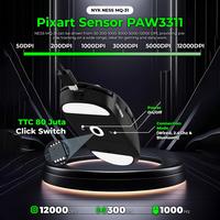 Gambar NYK NEMESIS NESS MQ31 / MQ-31 TRI-MODE RECHARGEABLE WIRELESS Gaming Mouse dari GGSTORESBY Kota Surabaya 4 Tokopedia