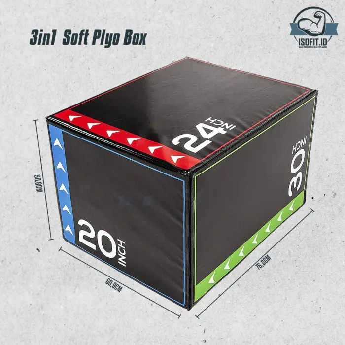 3 IN 1 Plyosoft Jump Box / Plyo Box / Busa Lompat Olahraga