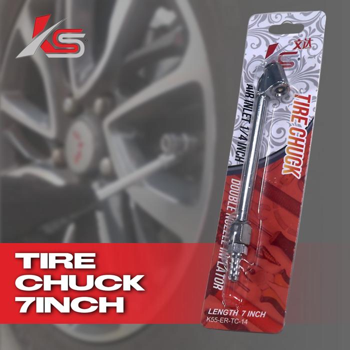 Gambar K55 Alat isi Angin Ban 7inch Motor Mobil Truk Kepala Ganda Inlet 1/4inch Air Tire Chuck 17cm dari MST TOOLS Kota Administrasi Jakarta Barat Tokopedia