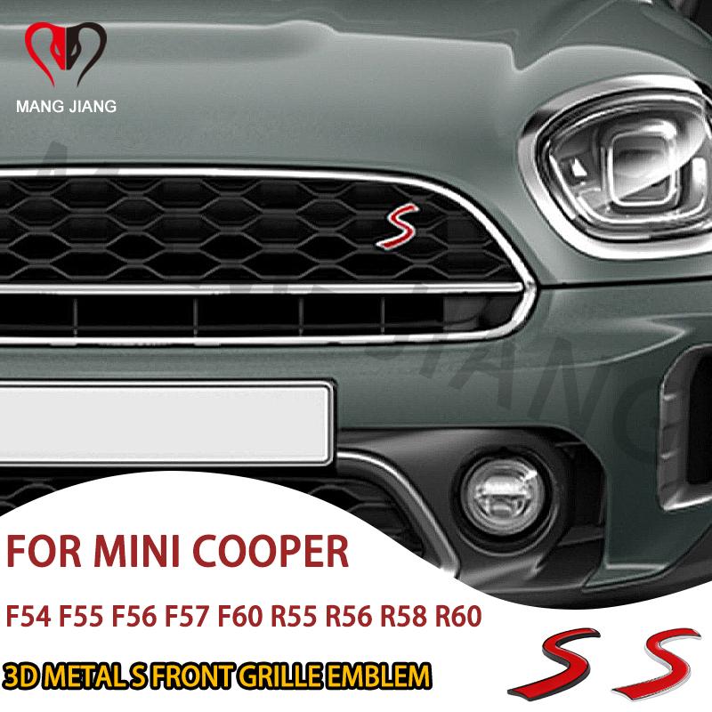 Mini R50 Decals Car 3D Letters Metal S Front Grille Badge Emblem Decals For Mini Cooper ...