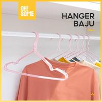 Gambar OHSOME CEO 10.9 Series Clothes Hanger Gantungan Baju Pakaian PVC 10pcs - Soft Blue dari OHSOME Homeliving Kab. Bekasi 1 Tokopedia