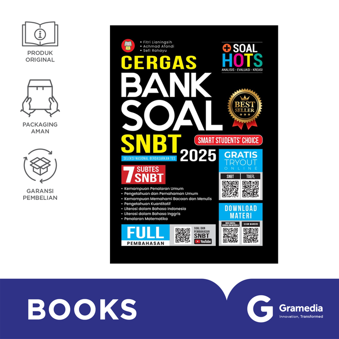 Gambar Gramedia Buku Cergas Bank Soal Snbt 2025 dari Gramedia Kota Palembang Tokopedia