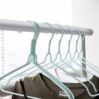 Gambar OHSOME CEO 10.9 Series Clothes Hanger Gantungan Baju Pakaian PVC 10pcs - Soft Blue dari OHSOME Homeliving Kab. Bekasi 5 Tokopedia