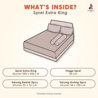 Gambar Vallery Quincy Signature - Sprei Extra King 200x200 Tinggi 40Cm Bantal 2 - Bianca dari Lady Rose Sprei Kab. Bandung 3 Tokopedia