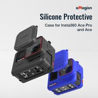 Gambar aMagisn Silicone Case for Insta 360 ACE / PRO with Strap (Silikon Protective Cover Camera and Lens ACEPRO) - ACE Blue dari G-Rex Kota Administrasi Jakarta Barat 3 Tokopedia