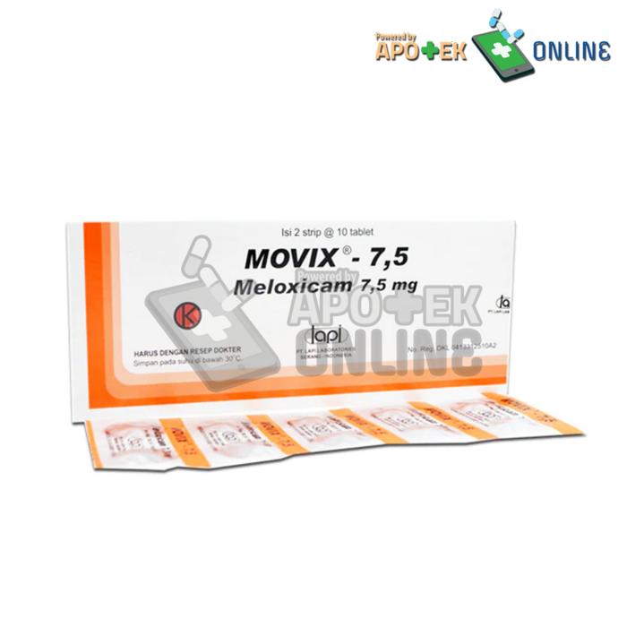 MOVIX 7.5MG 1 STRIP 10 TABLET/ MELOXICAM/ PEREDA NYERI