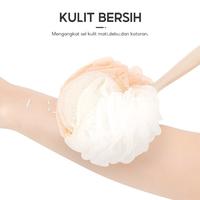 Gambar OHSOME SUNMIKI Shower Puff Spons Mandi Dengan Pegangan Gosok Punggung - Grey dari OHSOME Homeliving Kab. Bekasi 5 Tokopedia