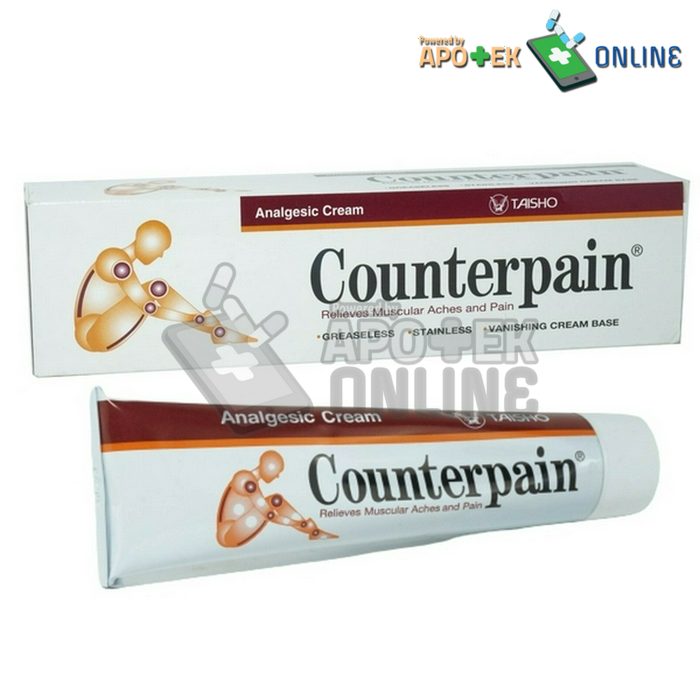 Gambar COUNTERPAIN CREAM TUBE 120GR dari Apotek Sumber Abadi Kaliwates Kab. Jember Tokopedia