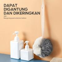 Gambar OHSOME SUNMIKI Shower Puff Spons Mandi Dengan Pegangan Gosok Punggung - Grey dari OHSOME Homeliving Kab. Bekasi 4 Tokopedia
