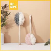 Gambar OHSOME SUNMIKI Shower Puff Spons Mandi Dengan Pegangan Gosok Punggung - Grey dari OHSOME Homeliving Kab. Bekasi 1 Tokopedia