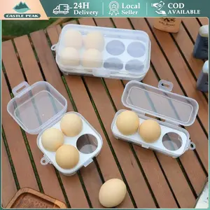 Tempat Telur Camping Isi 4/8 Butir - Kotak Penyimpanan Telur - Egg Box - Egg Tray - Egg Storage Box
