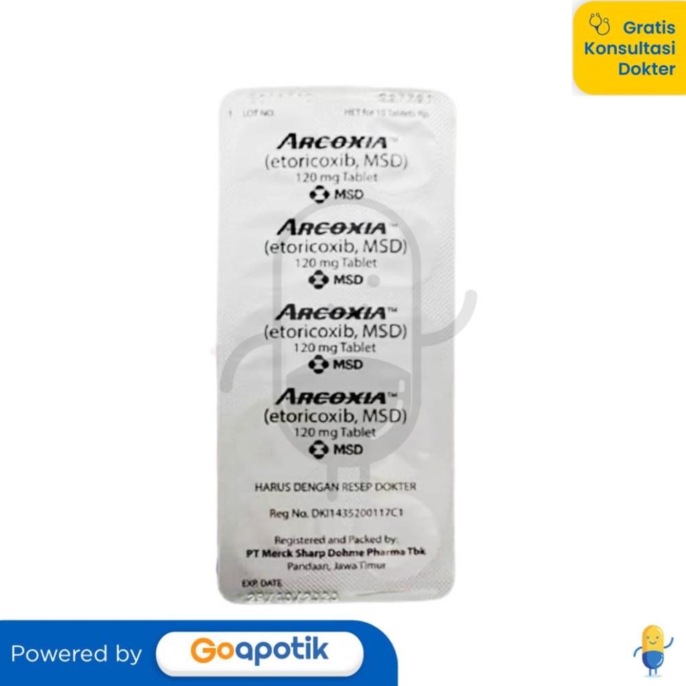 ARCOXIA 120 MG BLISTER 10 TABLET