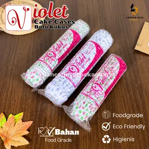Cake Case Cup Bolu Kukus Muffin Kertas Alas Kue Snack Risoles Motif Diameter 9.5 10.5 12.5 CM