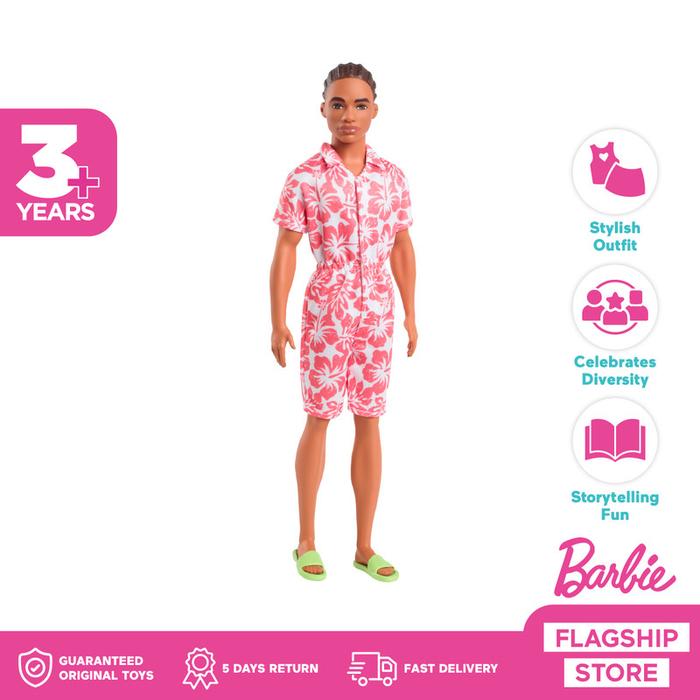 Gambar Barbie Ken Fashionistas with Braided Brown Hair Doll - Mainan Boneka dari Barbie Indonesia Kota Tangerang Tokopedia