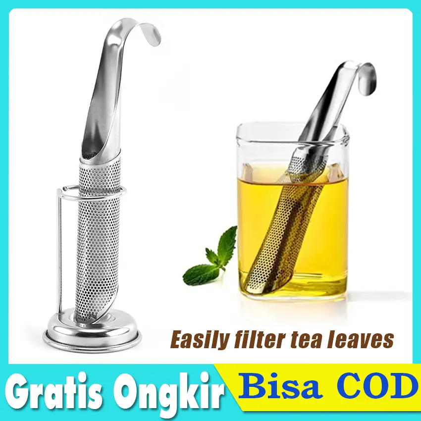 Strainer Saringan Teh Infuser Stainless Steel Penyaring Teh Kopi