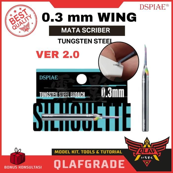 Gambar Mata scriber 0.3 mm WING Tungsten Steel Broach YPB-03 - Push Broach Dspiae panel line gundam dari Wahkhilaf Kota Surabaya Tokopedia