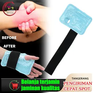 Hot & Cold Wrap pergelangan Gel Beads/Bantal Terapi Kompres Hangat Panas Dingin