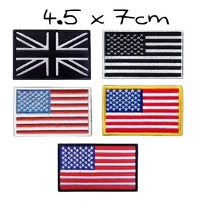 Badge bendera Amerika, logo bordir bendera negara