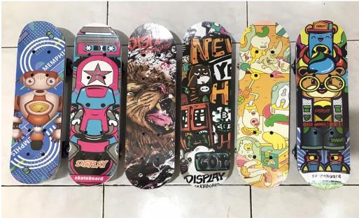 PAPAN SKATE BOARD FULL SET LENGKAP ANAK UKURAN KECIL - S MOTIF GAMBAR 0