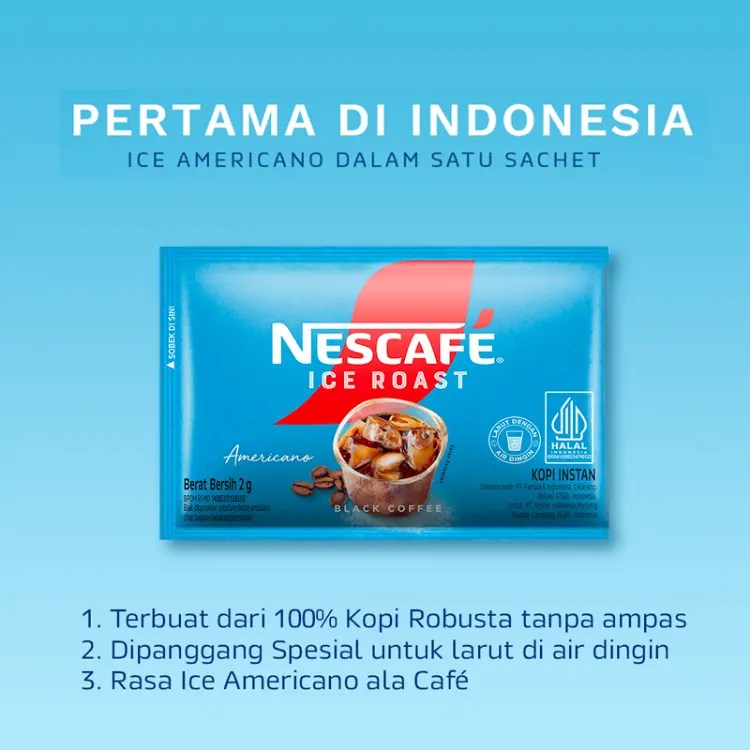 Nescafe Ice Roast Americano Isi 10 Sachet x 2gram (1 Renteng) 2