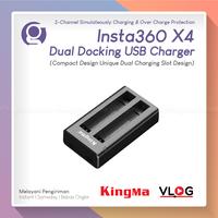 Gambar KingMa Dual Charger for Insta360 X4 USB Charging Insta 360 ONE X 4 dari G-Rex Kota Administrasi Jakarta Barat 1 Tokopedia