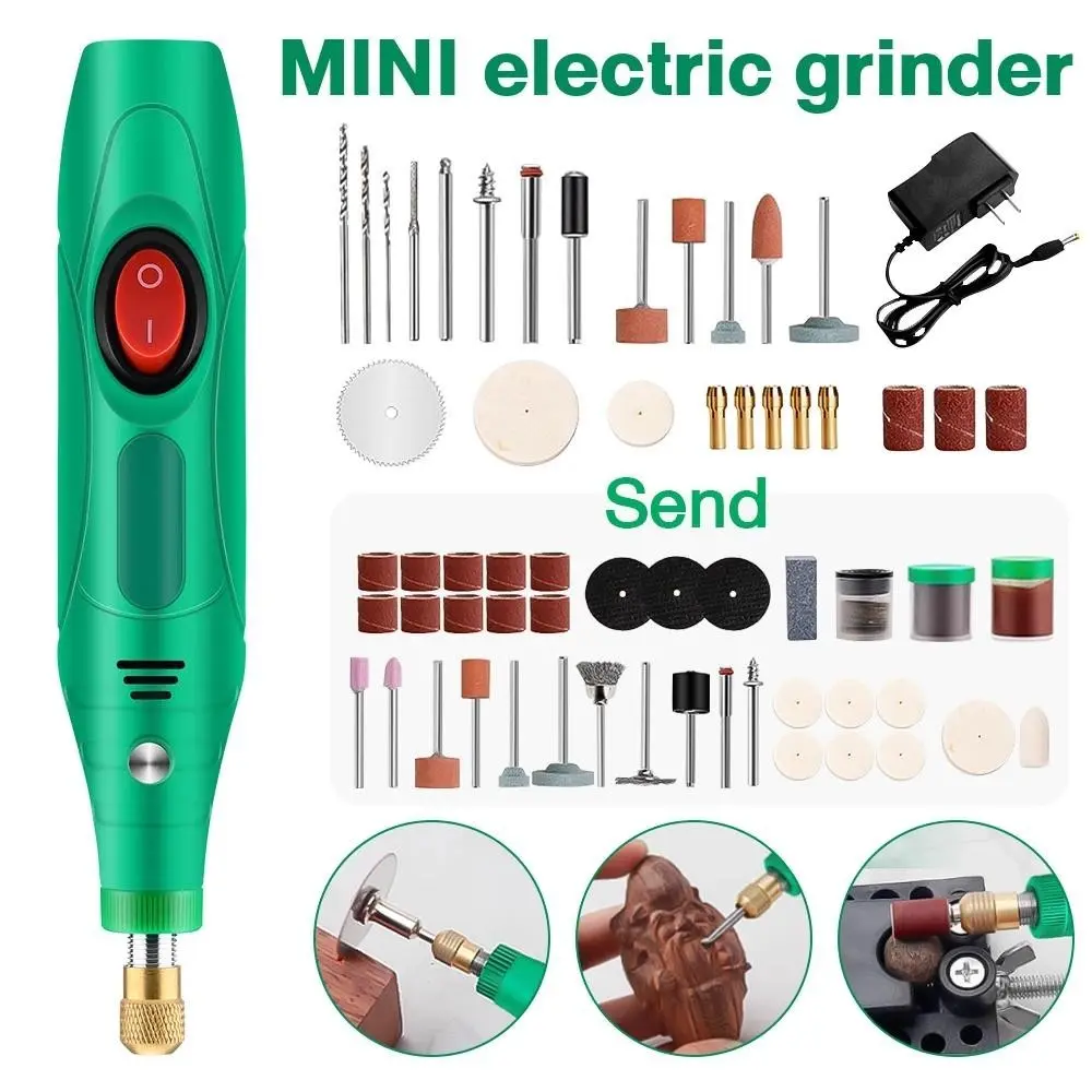 Gerenda listrik Bor Mini 25PCS 12V DC 18000 RPM Mini Drill Electric Engraver Grinder Ukir Kayu Amplas grinder mini listrik Grinding Machine SAYONARA Office MALL