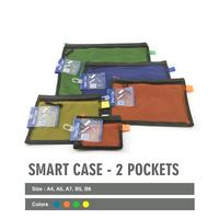Gambar Tempat Penyimpanan Smart Case Pouch 2 Pocket Zipper Besi Bahan Kain Parasut Jaring Daiichi Let's Do It SRB 1059-A4/1060-B5/1061-A5/1062-B6/1063-A7 - 1063-A7, Blue dari daiichi files store Kota Administrasi Jakarta Selatan 1 Tokopedia