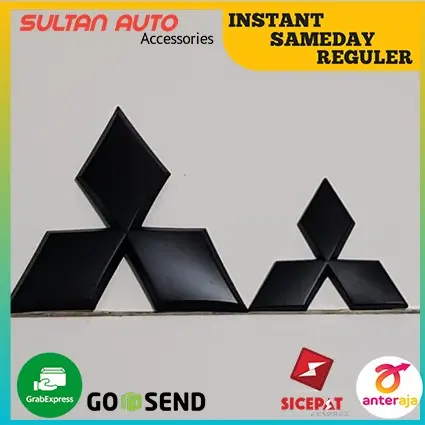 Cover Logo Mitsubishi Xpander Cross 2023 Hitam / Logo Segitiga Berlian 0