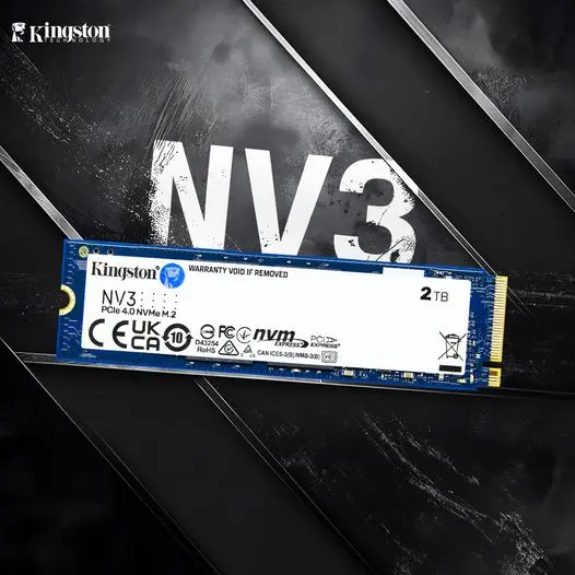 SSD Kingston NV3 500GB 1TB 2TB M.2 NVME PCIe 4.0 2280 PCIe Gen 4x4 (5000MB/s)