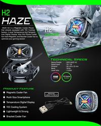 Gambar NYK NEMESIS HAZE H2 Magnectic Phone Cooler Fan With Bracket dari GGSTORESBY Kota Surabaya 4 Tokopedia