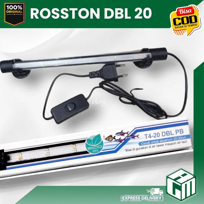 Rosston T4 20 DBL lampu led celup warna 3 in 1 aquarium kolam ikan 0