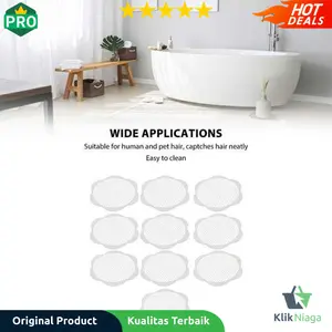 IVUSHIO Stiker Penutup Lubang Saluran Air Saringan Wastafel 10 PCS -
